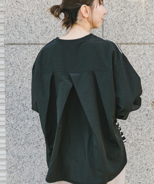 ITEMS URBANRESEARCH(アイテムズ アーバンリサーチ)の「ナイロンドッキングプルオーバー(Tシャツ/カットソー・レディース・グレー系その他/ブラック系その他/ホワイト系その他・FREE)」の1枚目の写真