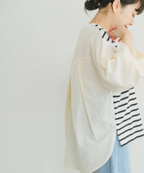 ITEMS URBANRESEARCH(アイテムズ アーバンリサーチ)の「ナイロンドッキングプルオーバー(Tシャツ/カットソー・レディース・グレー系その他/ブラック系その他/ホワイト系その他・FREE)」の20枚目の写真