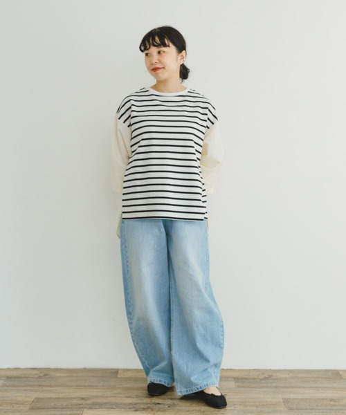 ITEMS URBANRESEARCH(アイテムズ アーバンリサーチ)の「ナイロンドッキングプルオーバー(Tシャツ/カットソー・レディース・グレー系その他/ブラック系その他/ホワイト系その他・FREE)」の17枚目の写真