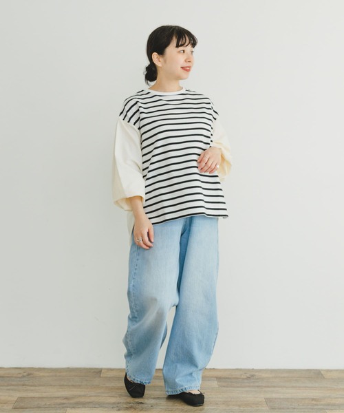 ITEMS URBANRESEARCH(アイテムズ アーバンリサーチ)の「ナイロンドッキングプルオーバー(Tシャツ/カットソー・レディース・グレー系その他/ブラック系その他/ホワイト系その他・FREE)」の15枚目の写真