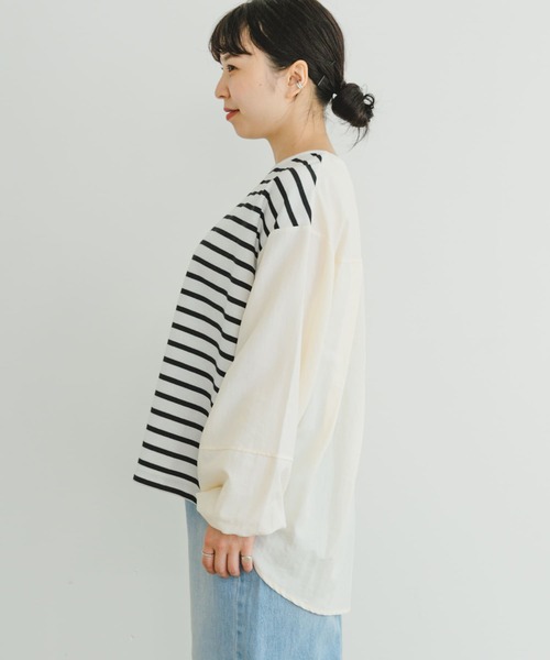 ITEMS URBANRESEARCH(アイテムズ アーバンリサーチ)の「ナイロンドッキングプルオーバー(Tシャツ/カットソー・レディース・グレー系その他/ブラック系その他/ホワイト系その他・FREE)」の13枚目の写真