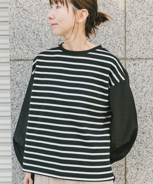 ITEMS URBANRESEARCH(アイテムズ アーバンリサーチ)の「ナイロンドッキングプルオーバー(Tシャツ/カットソー・レディース・グレー系その他/ブラック系その他/ホワイト系その他・FREE)」の10枚目の写真