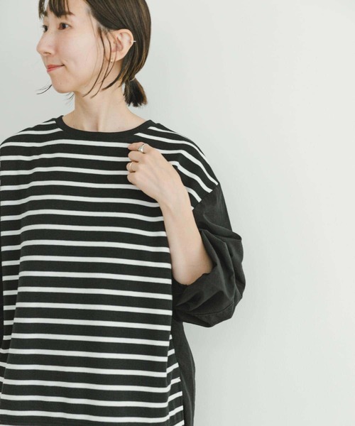 ITEMS URBANRESEARCH(アイテムズ アーバンリサーチ)の「ナイロンドッキングプルオーバー(Tシャツ/カットソー・レディース・グレー系その他/ブラック系その他/ホワイト系その他・FREE)」の7枚目の写真