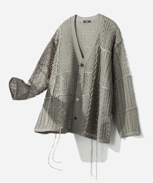 HARE | スカシアミステッチニットカーディガン(HARE)(カーディガン/ボレロ)