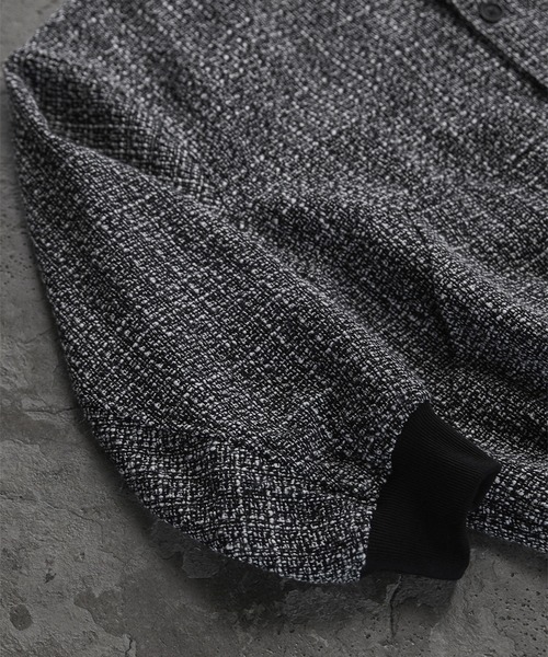 RUUBON（ルーボン）の「【RUUBON】tweed balloon MA-1 blouson / ツイードバルーンMA-1ブルゾン（ブルゾン・メンズ・グレー/ブラック・L/M/S）」の13枚目の写真