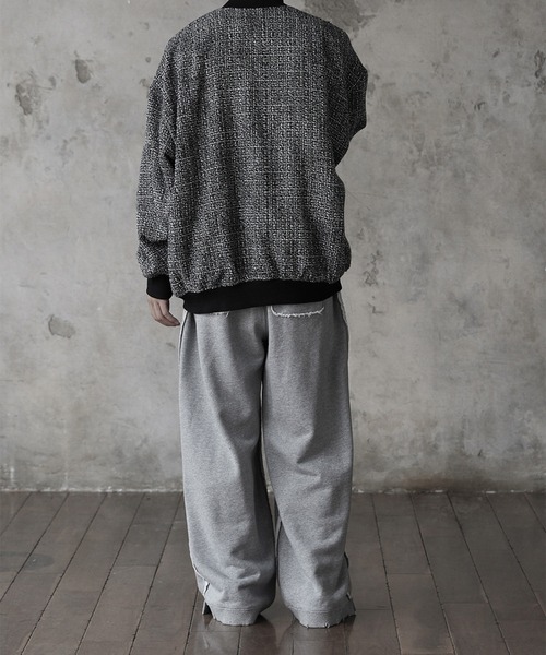 RUUBON（ルーボン）の「【RUUBON】tweed balloon MA-1 blouson