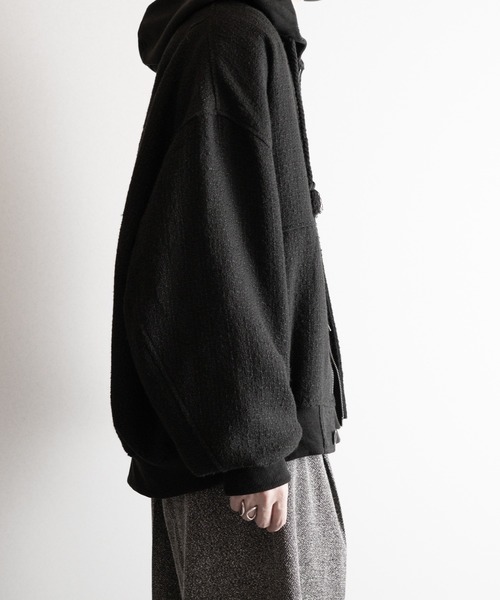 セール】【RUUBON】tweed balloon MA-1 blouson / ツイードバルーンMA