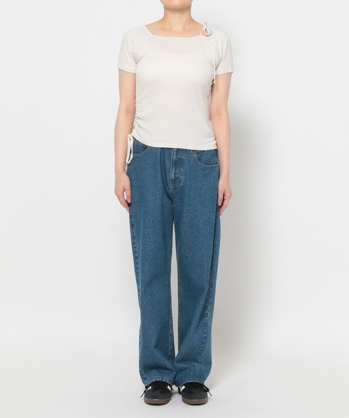 3.3 Field Trip (3.3フィールドトリップ)の「3.3 Field Trip/オフショルシャーリングT(Tシャツ/カットソー・レディース・ホワイト/ブラック/カーキ・FREE)」の13枚目の写真