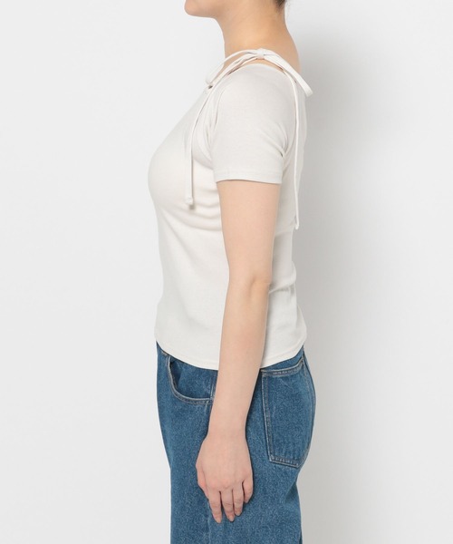 3.3 Field Trip (3.3フィールドトリップ)の「3.3 Field Trip/オフショルシャーリングT(Tシャツ/カットソー・レディース・ホワイト/ブラック/カーキ・FREE)」の11枚目の写真