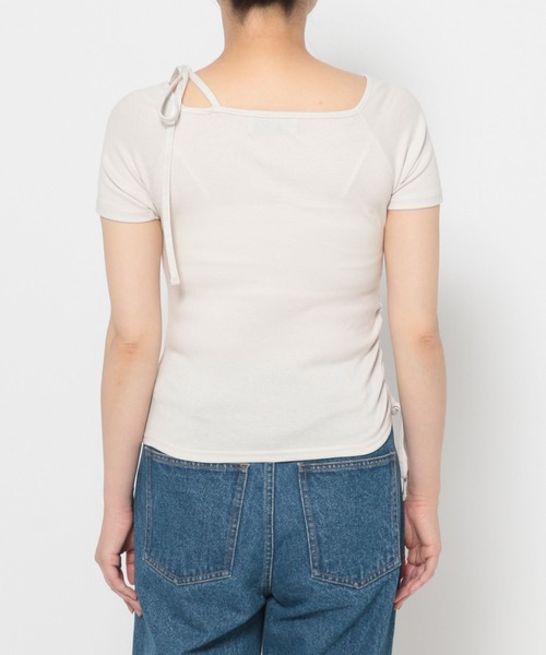 3.3 Field Trip (3.3フィールドトリップ)の「3.3 Field Trip/オフショルシャーリングT(Tシャツ/カットソー・レディース・ホワイト/ブラック/カーキ・FREE)」の10枚目の写真