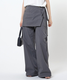 LOW CLASSIC | 【LOW CLASSIC/ロウ・クラシック】レイヤードラップスカートパンツ(その他パンツ)