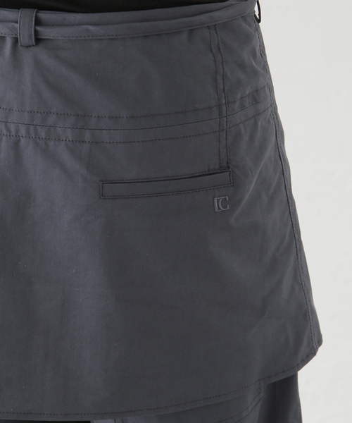 LOW CLASSIC(ロウ クラシック)の「【LOW CLASSIC/ロウ・クラシック】レイヤードラップスカートパンツ(その他パンツ・レディース・チャコールグレー・FREE)」の16枚目の写真