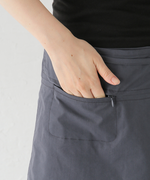 LOW CLASSIC(ロウ クラシック)の「【LOW CLASSIC/ロウ・クラシック】レイヤードラップスカートパンツ(その他パンツ・レディース・チャコールグレー・FREE)」の19枚目の写真