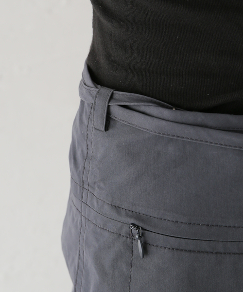 LOW CLASSIC/ロウ・クラシック】レイヤードラップスカートパンツ