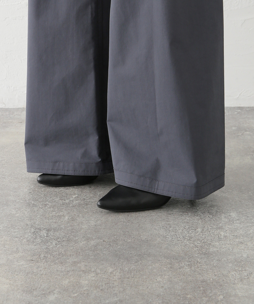 LOW CLASSIC/ロウ・クラシック】レイヤードラップスカートパンツ