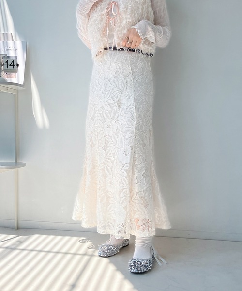 AS KNOW AS plus(アズノゥアズプラス)の「◇ベルト付きマーメイドスカート(スカート・レディース・ホワイト系/ブラック/ブラウン系/ブラック系/ブラック系1/グレー系1/アイボリー系1・FREE)」の13枚目の写真