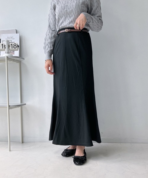AS KNOW AS plus(アズノゥアズプラス)の「◇ベルト付きマーメイドスカート(スカート・レディース・ホワイト系/ブラック/ブラウン系/ブラック系/ブラック系1/グレー系1/アイボリー系1・FREE)」の8枚目の写真