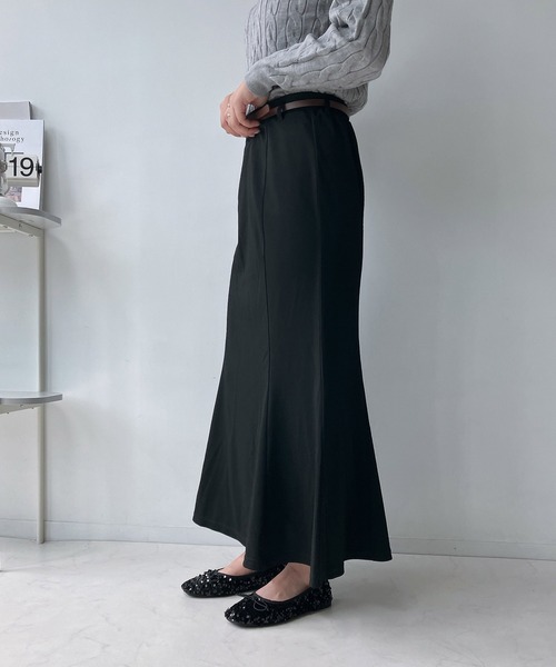 AS KNOW AS plus(アズノゥアズプラス)の「◇ベルト付きマーメイドスカート(スカート・レディース・ホワイト系/ブラック/ブラウン系/ブラック系/ブラック系1/グレー系1/アイボリー系1・FREE)」の9枚目の写真