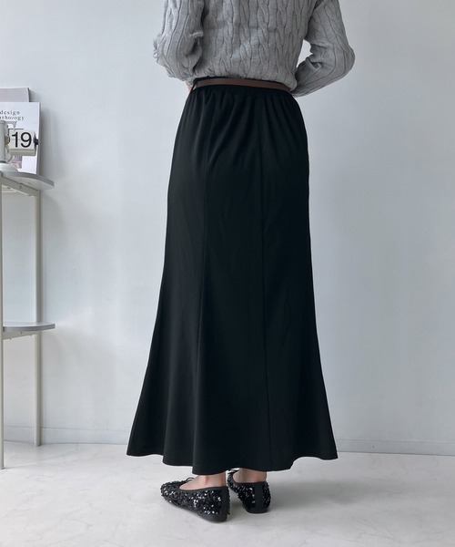 AS KNOW AS plus(アズノゥアズプラス)の「◇ベルト付きマーメイドスカート(スカート・レディース・ホワイト系/ブラック/ブラウン系/ブラック系/ブラック系1/グレー系1/アイボリー系1・FREE)」の10枚目の写真