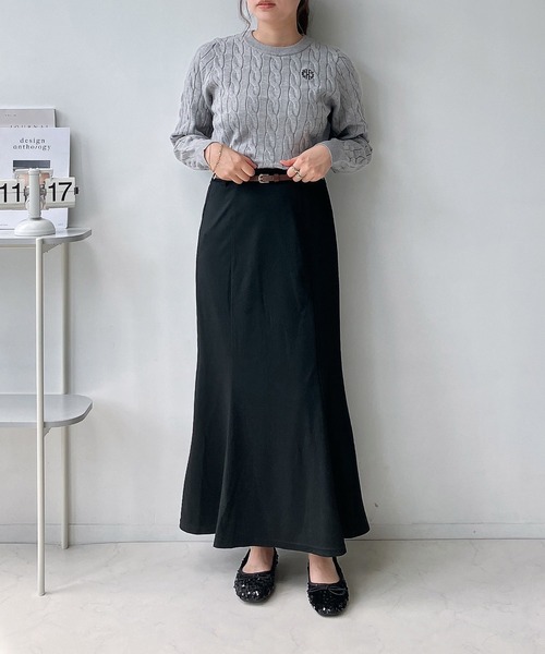 AS KNOW AS plus(アズノゥアズプラス)の「◇ベルト付きマーメイドスカート(スカート・レディース・ホワイト系/ブラック/ブラウン系/ブラック系/ブラック系1/グレー系1/アイボリー系1・FREE)」の11枚目の写真