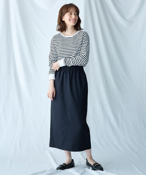 ANY（エニィ）の「【ウエストゴム】クラシカルツイードタイトスカート（スカート・レディース・ネイビー系/ダークブラウン系・1/2/3）」の20枚目の写真