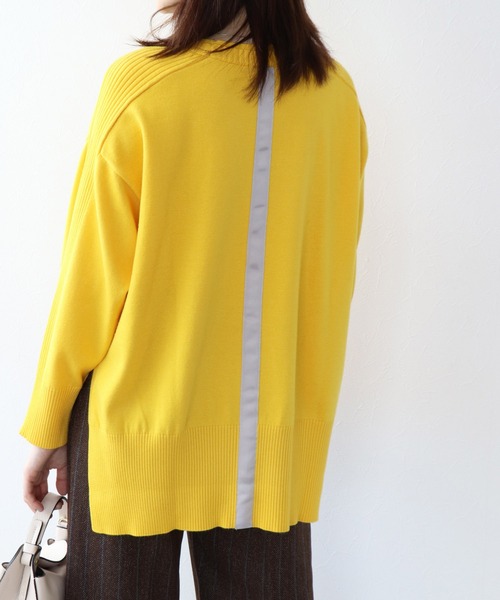 【セール】バックテープエンボスロゴニット（ニット/セーター）｜Jines（ジネス）