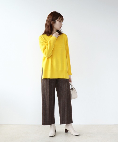 【セール】バックテープエンボスロゴニット（ニット/セーター）｜Jines（ジネス）