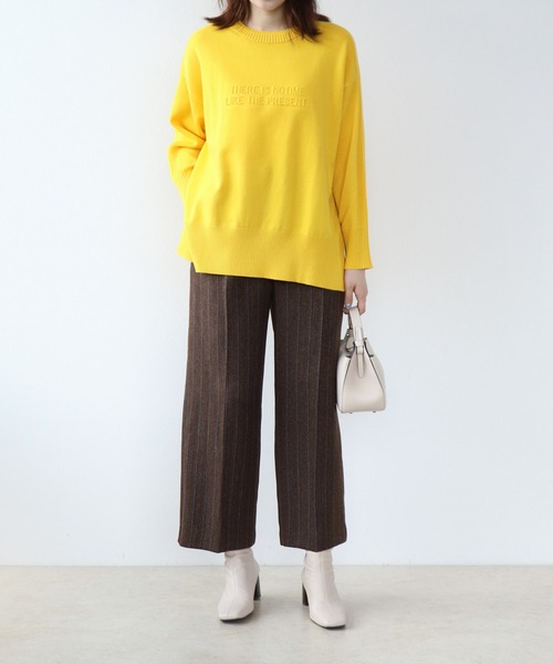 【セール】バックテープエンボスロゴニット（ニット/セーター）｜Jines（ジネス）