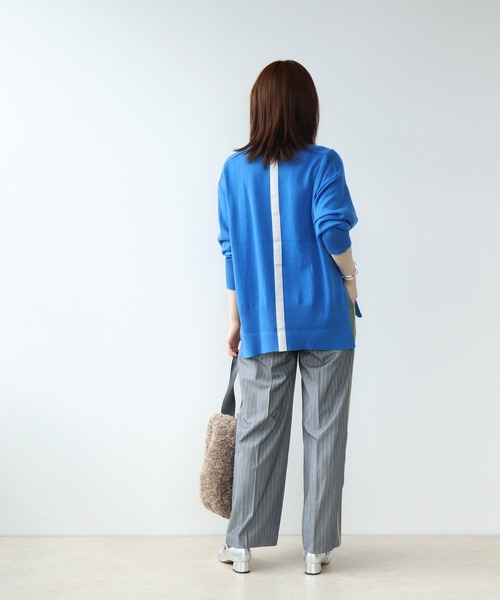 【セール】バックテープエンボスロゴニット（ニット/セーター）｜Jines（ジネス）