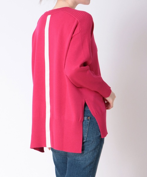 【セール】バックテープエンボスロゴニット（ニット/セーター）｜Jines（ジネス）