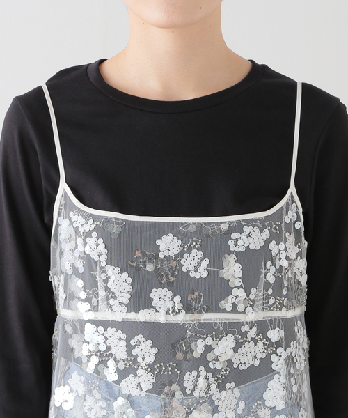 BAUM UND PFERDGARTEN（バウムウンドヘルガーデン）の「【BAUM UND PFERDGARTEN/バウムウンドヘルガーデン】Sequins キャミドレス（ワンピース・レディース・ホワイト・36）」の6枚目の写真