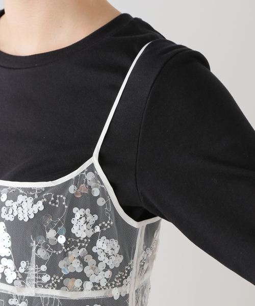 BAUM UND PFERDGARTEN（バウムウンドヘルガーデン）の「【BAUM UND PFERDGARTEN/バウムウンドヘルガーデン】Sequins キャミドレス（ワンピース・レディース・ホワイト・36）」の9枚目の写真