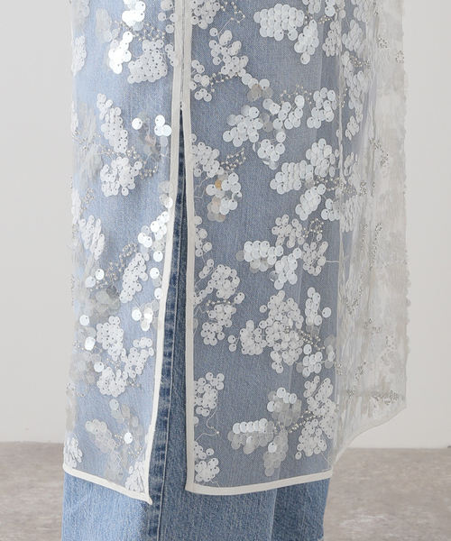 BAUM UND PFERDGARTEN（バウムウンドヘルガーデン）の「【BAUM UND PFERDGARTEN/バウムウンドヘルガーデン】Sequins キャミドレス（ワンピース・レディース・ホワイト・36）」の12枚目の写真