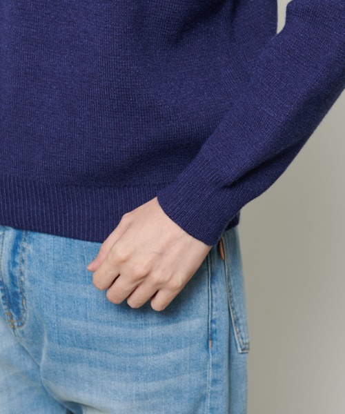 Arnold Palmer(アーノルドパーマー)の「シェア PBT ミラノリブ ニットプルオーバー(ニット/セーター・レディース・オートミール/ダークブルー/レッド/ブラウン/ライム/ブラック・XS/S/M/L/LL)」の14枚目の写真