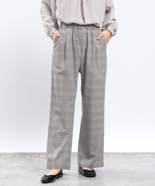 GLOBAL WORK Smile Seed Store(グローバルワーク スマイルシードストア)の「TRストレッチワイドパンツ/115992(その他パンツ・レディース・グレー系その他2/グレー系その他3/モカ/ブラック/グレー系その他・X-LARGE/MEDIUM/LARGE/SMALL)」の1枚目の写真