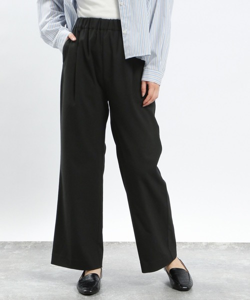 GLOBAL WORK Smile Seed Store(グローバルワーク スマイルシードストア)の「TRストレッチワイドパンツ/115992(その他パンツ・レディース・グレー系その他2/グレー系その他3/モカ/ブラック/グレー系その他・X-LARGE/MEDIUM/LARGE/SMALL)」の2枚目の写真