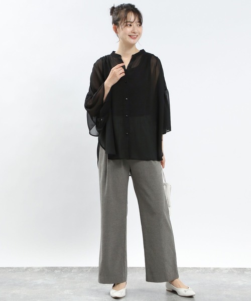 GLOBAL WORK Smile Seed Store(グローバルワーク スマイルシードストア)の「TRストレッチワイドパンツ/115992(その他パンツ・レディース・グレー系その他2/グレー系その他3/モカ/ブラック/グレー系その他・X-LARGE/MEDIUM/LARGE/SMALL)」の18枚目の写真