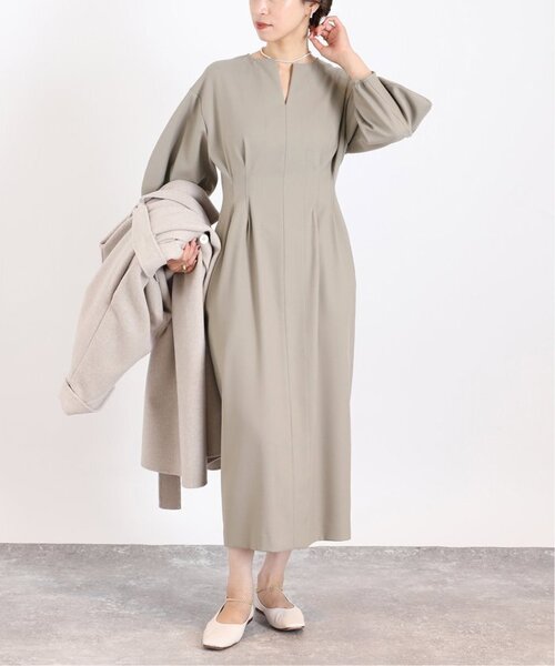 ✴︎秋に可愛い✴︎VERMEIL par iena ドビーワンピースベージュ ✴︎秋に可愛い✴︎VERMEIL par iena ドビーワンピースベージュ - メルカリ