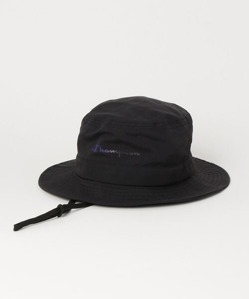 Champion（チャンピオン）の「【k】〔Champion/チャンピオン〕ワンポイントロゴ刺繍 ナイロン アドベンチャーハット（ハット・キッズ・ネイビー/ブラック/カーキ・FREE）」の12枚目の写真