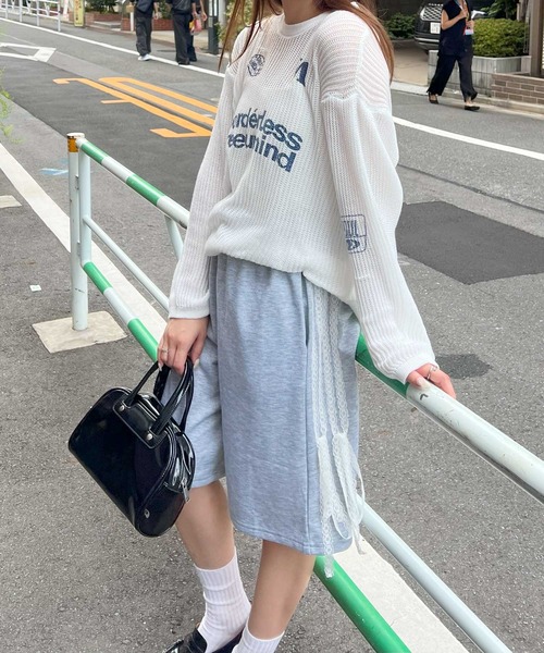 frunco(フランコ)の「サイドラインハーフジャージパンツ(その他パンツ・レディース・ブラック/グレー・MEDIUM)」の9枚目の写真