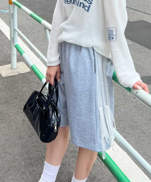 frunco(フランコ)の「サイドラインハーフジャージパンツ(その他パンツ・レディース・ブラック/グレー・MEDIUM)」の10枚目の写真