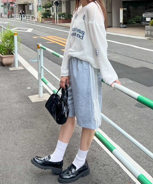 frunco(フランコ)の「サイドラインハーフジャージパンツ(その他パンツ・レディース・ブラック/グレー・MEDIUM)」の11枚目の写真