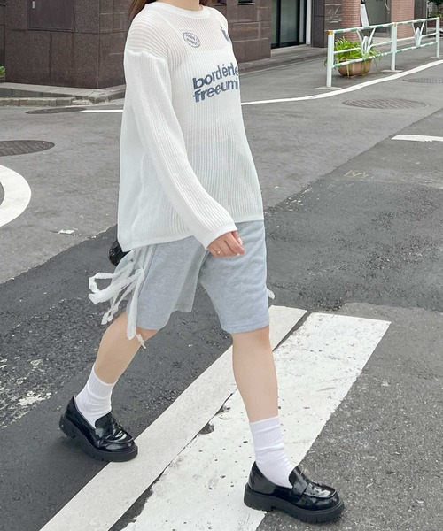 frunco(フランコ)の「サイドラインハーフジャージパンツ(その他パンツ・レディース・ブラック/グレー・MEDIUM)」の5枚目の写真