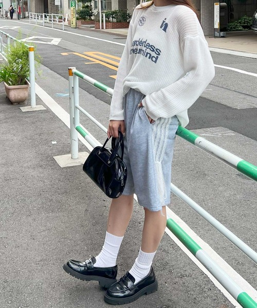 frunco(フランコ)の「サイドラインハーフジャージパンツ(その他パンツ・レディース・ブラック/グレー・MEDIUM)」の6枚目の写真