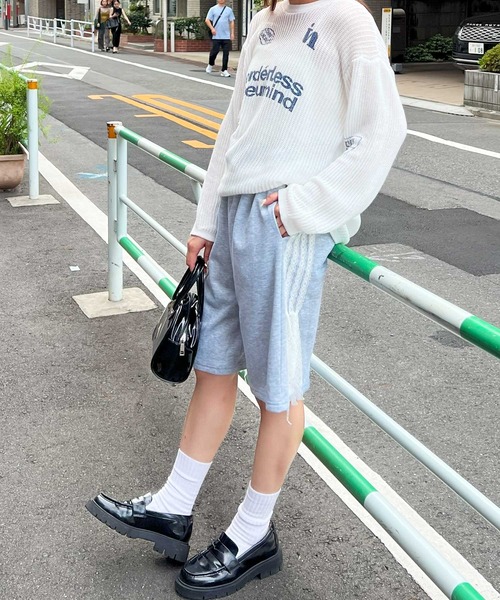 frunco(フランコ)の「サイドラインハーフジャージパンツ(その他パンツ・レディース・ブラック/グレー・MEDIUM)」の7枚目の写真