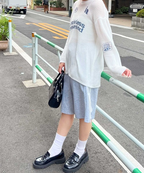 frunco(フランコ)の「サイドラインハーフジャージパンツ(その他パンツ・レディース・ブラック/グレー・MEDIUM)」の8枚目の写真