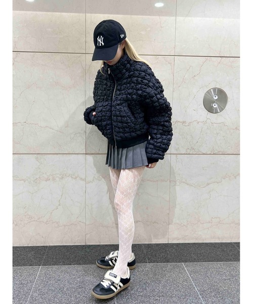 WC（ダブル シー）の「ポコポコジャケット（ブルゾン・レディース・ブラック/ピンク・FREE）」の7枚目の写真