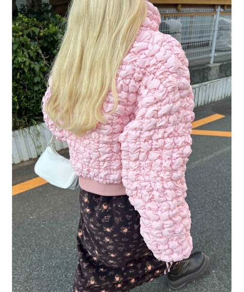 WC（ダブル シー）の「ポコポコジャケット（ブルゾン・レディース・ブラック/ピンク・FREE）」の15枚目の写真