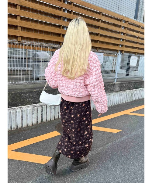 WC（ダブル シー）の「ポコポコジャケット（ブルゾン・レディース・ブラック/ピンク・FREE）」の16枚目の写真