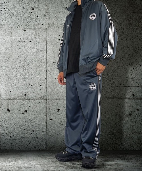 BAYBLO（ベイブロ）の「(GV)ユニセックス SETUP対応　サイドラインワイド トラックパンツ（その他パンツ・メンズ・ブラック/アイボリー/チャコールグレー/グリーン・M/L/LL）」の20枚目の写真